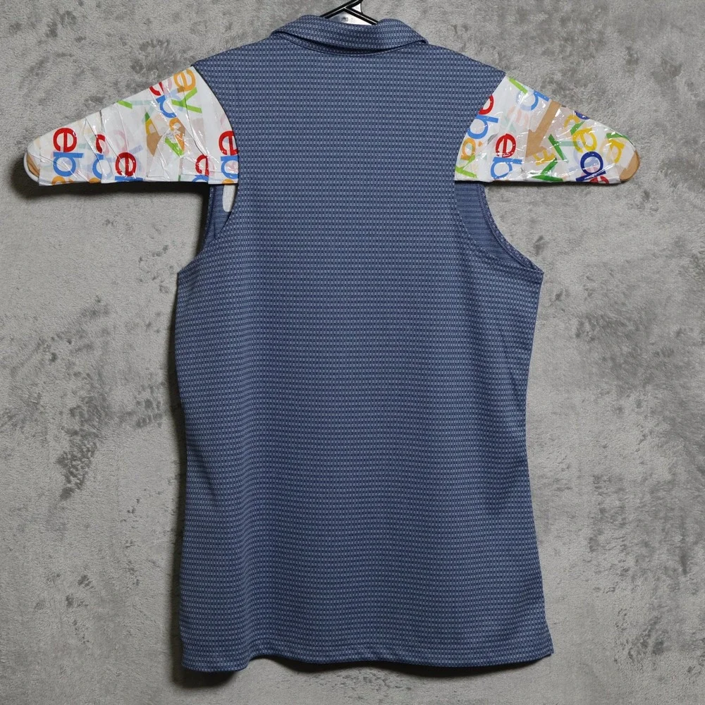 Nike Polo Shirt Womens Small Blue Sleeveless Golf Preppy Phoenix Open CI9809-492